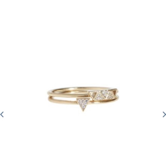 NWT Sterling silver ring- 🔺ring stack