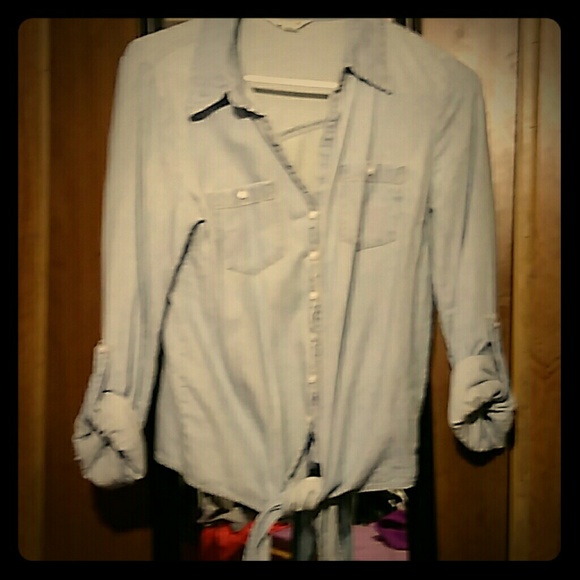 Button up denim shirt