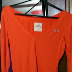Orange Hollister shirt