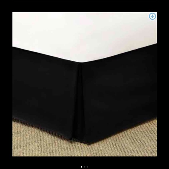 Brand New! Mainstays Black Pleated Bed Skirt!
