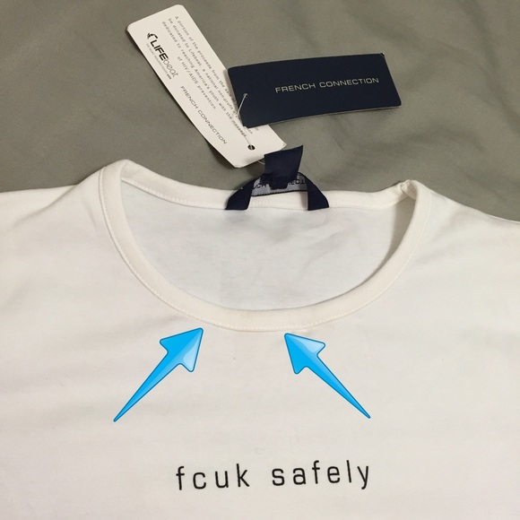 ❌SOLD❌ on ♈️inted NWT "FCUK" French Connection Tee - Picture 2 of 3