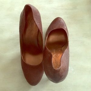 Jessica Simpson Snakeskin Heels