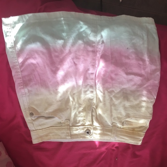 Pink , Yellow , & blue skirt. Size 12. In kids