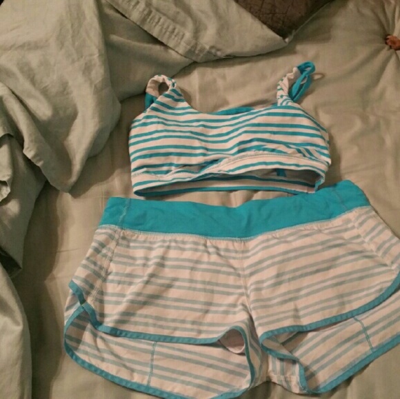 Lululemon Bundle speed shorts and energy bra