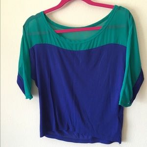 Guess royal blue/ teal blouse