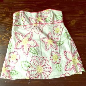 Lilly Pultizer strapless top