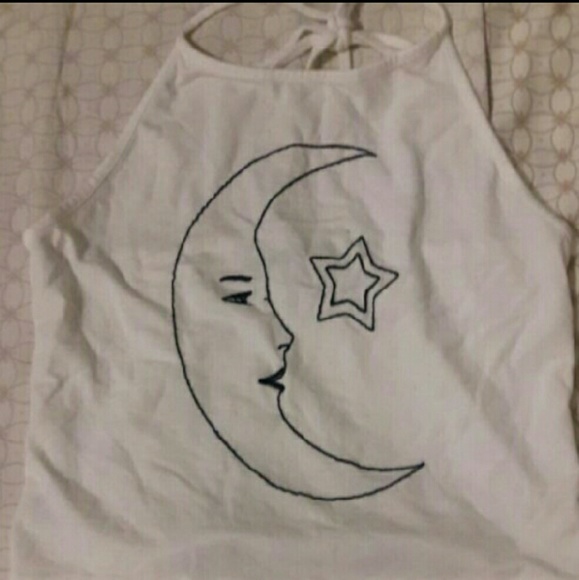 FINAL SALE! Brandy Melville Rare Moon Halter - Picture 2 of 3