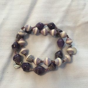💜Double beaded bracelet💜