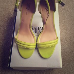 Prabal Garung Lime Strappy Sandal