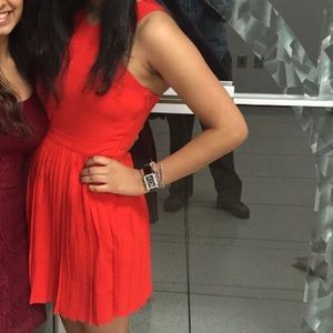 Red cutout dress