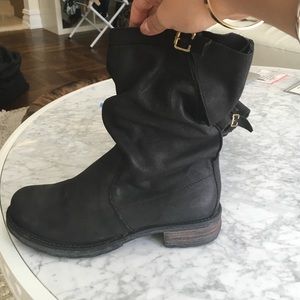 Slouchy Moto boots