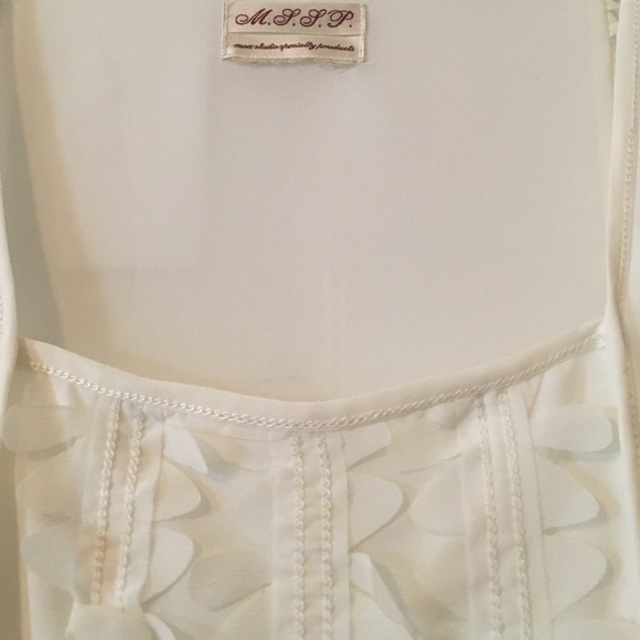 MSSP 3/4 Sleeve White Blouse - Picture 3 of 4