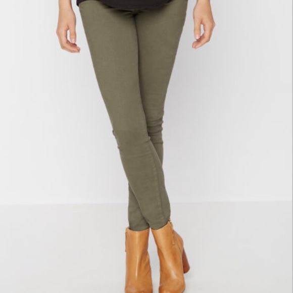 ISO Olive Green Demi/Under Belly Maternity Skinny - Picture 1 of 1