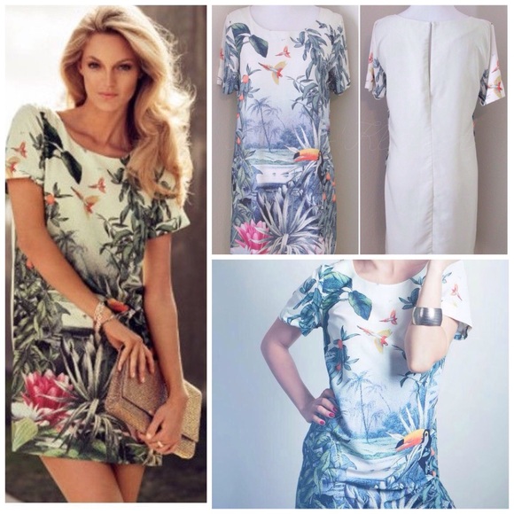 Summer print shift dress - Picture 3 of 4