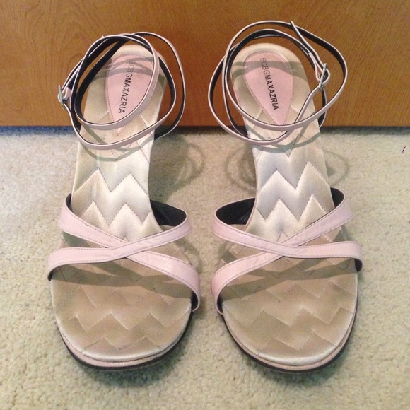BCBG Max Azria strappy light pink heels