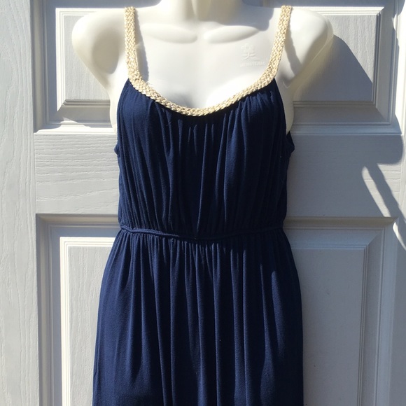 ⛴ Navy with Gold Trim Dress⛴