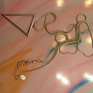 Super cute long triangle necklace