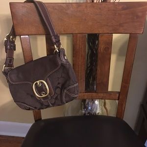 Coach Chocolate Brown SOHO Buckle Shoulder Bag