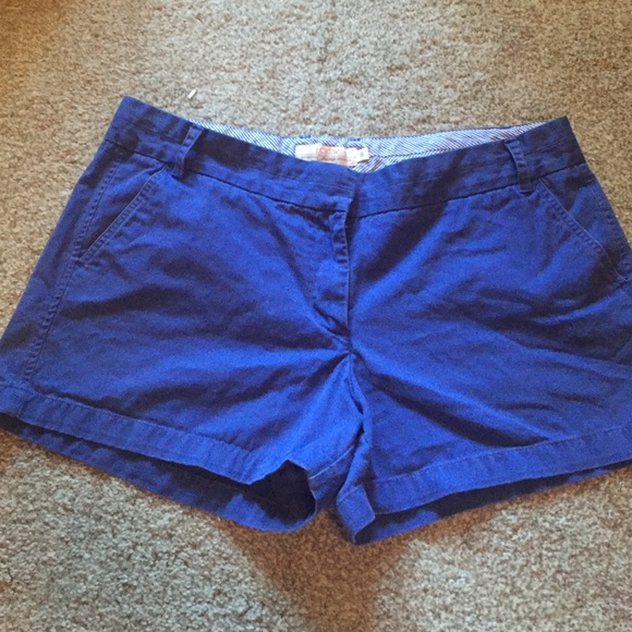 Blue J. Crew Chino Shorts