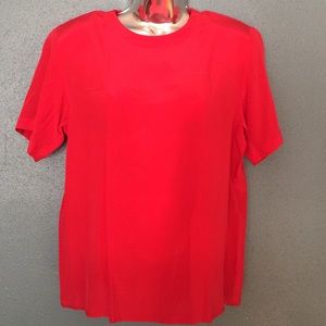 Oscar de la Renta silk top