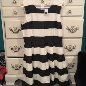 Grey and white striped dress!