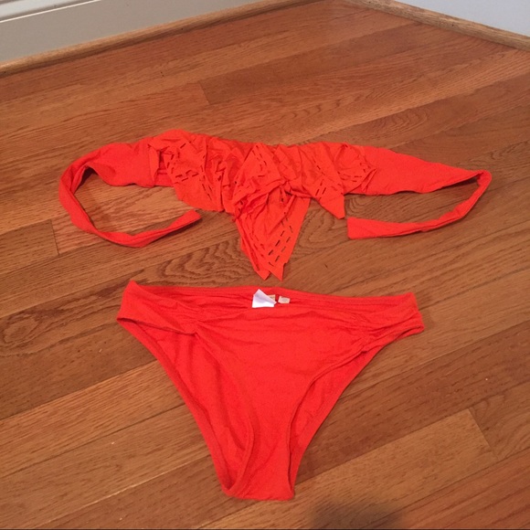 L Space bandeau bikini set