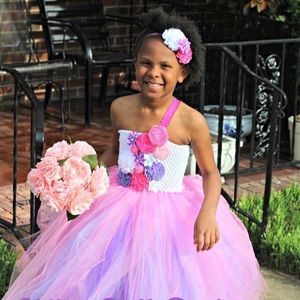 Tutu flower girl dress