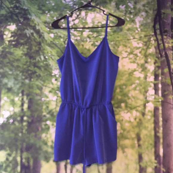 Royal blue romper
