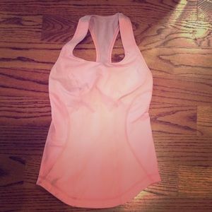 Coral Lululemon Full Support Tank