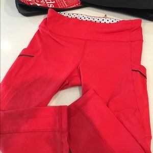 Lululemon red Capri pants