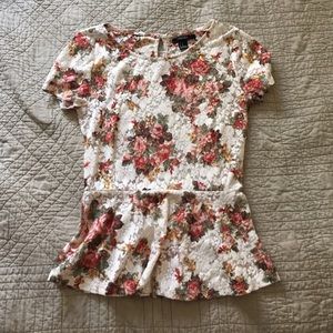 Floral print short sleeve