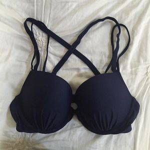 Aerie Navy Bikini Top