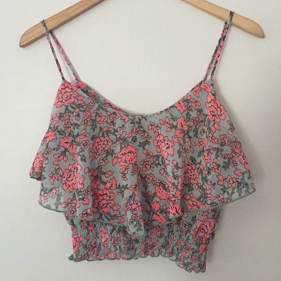 Floral print crop top