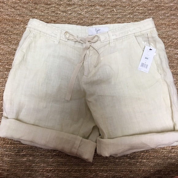 100% linen joie summer shorts