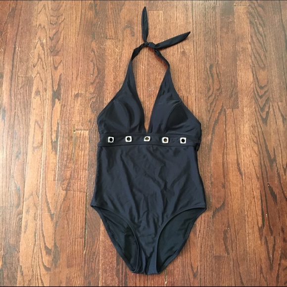 Black Halter Swimsuit