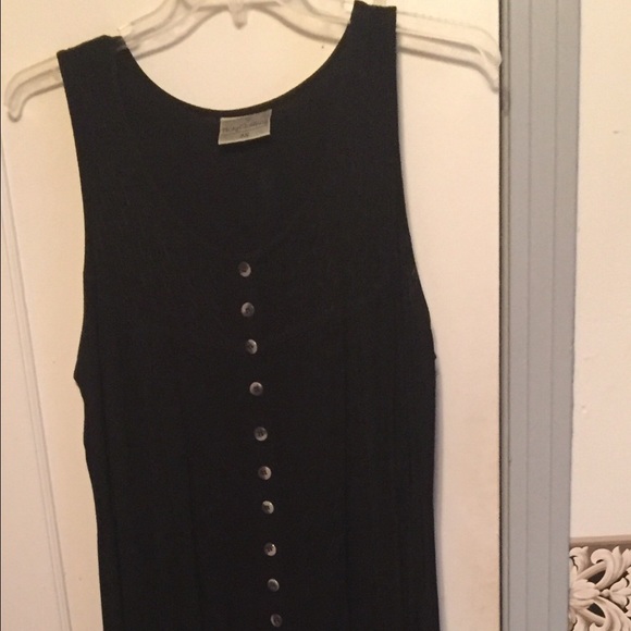 Holy Clothing Black Button down maxi dress