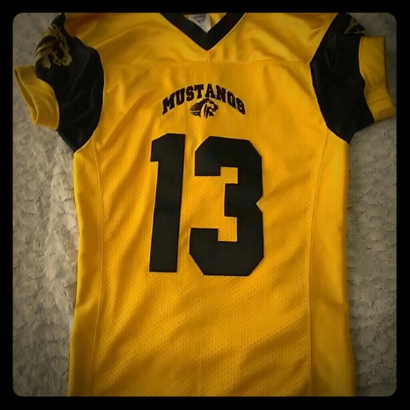 Fitted Mustangs Football Jersey