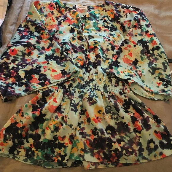 Beautiful floral Calvin Klein blouse