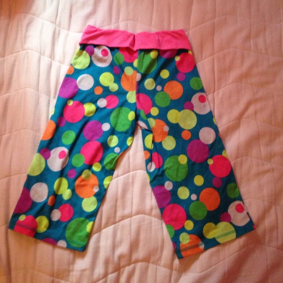 Girls polka dot Capri pajama pants - Picture 1 of 2