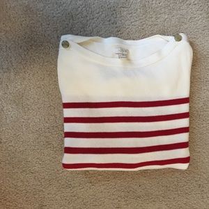 Jcrew factory sailor sweater in red stripe
