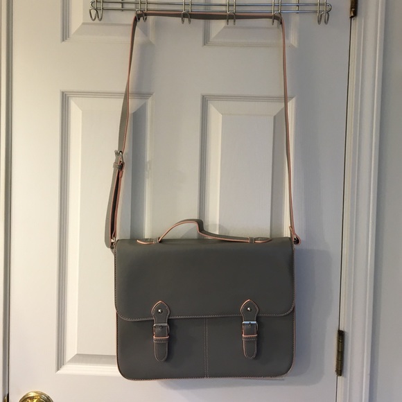 Top shop cross body briefcase bag