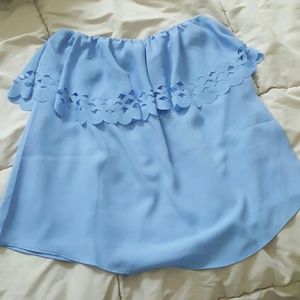 Strapless blouse