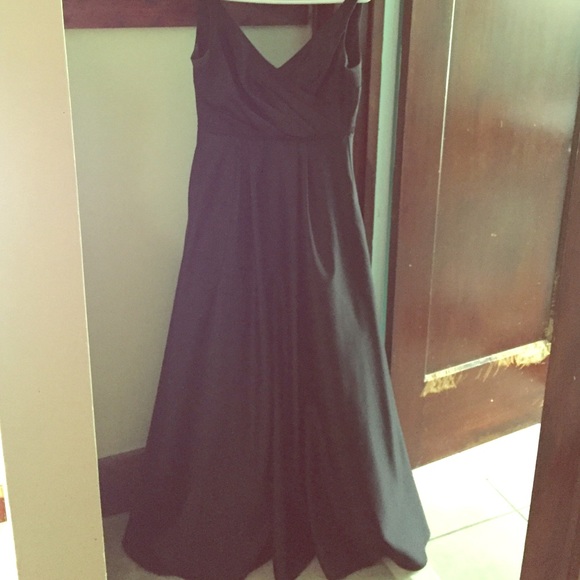 David's Bridal Floor Length Ball Gown BM's Dress