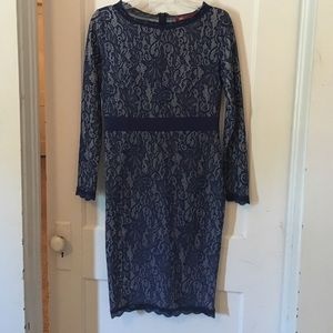 Blue lace dress