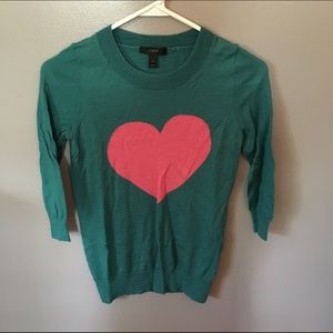 J.Crew Heart Tippi Sweater
