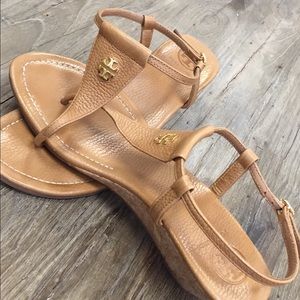 Authentic Tory Burch wedges. Excellent condition!