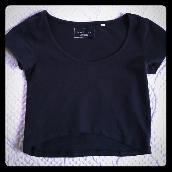 Black crop top