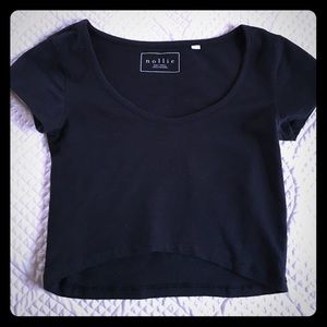 Black crop top