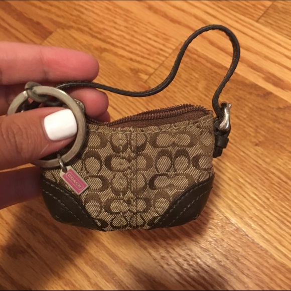 HP* Mini Coach Signature Handbag Keychain