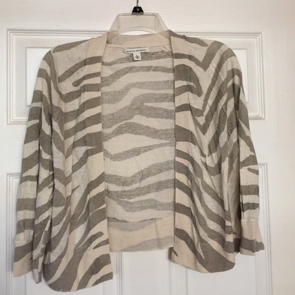 Banana Republic Cropped Open Front Cardi